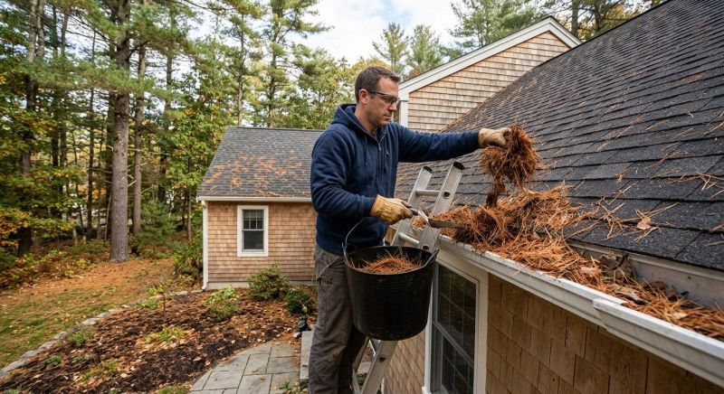 Gutter Pine Needle Removal in Baltimore, MD